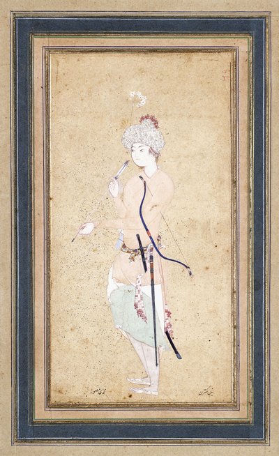 Um jovem arqueiro, c. 1580 de Abd Allah Musawwir