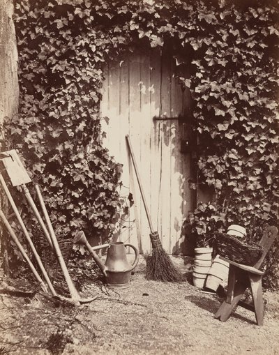 Porte de ferme de Marlotte (Porta de ferme de Marlotte),c. 1860 (foto) de Abel Briquet