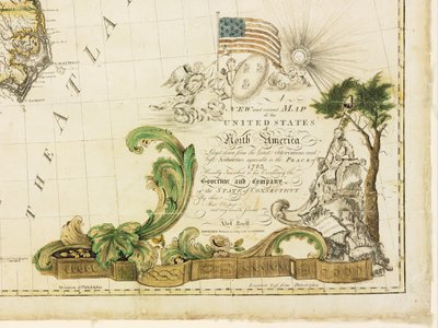 Primeiro mapa nacional da América, 1784 de Abel Buell