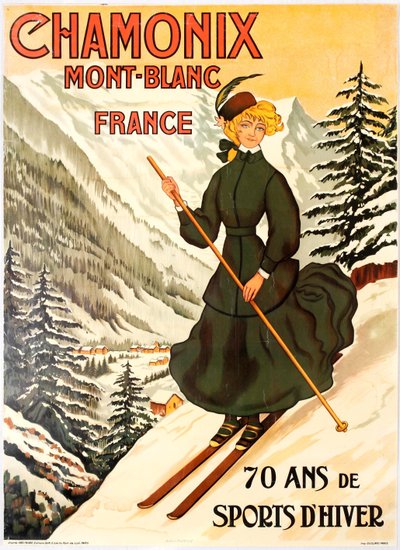 Chamonix Mont Blanc 70 anos de esportes de inverno. de Abel Faivre