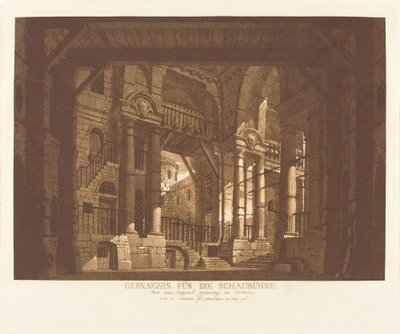 prisão para o Schaubühne de Abel Schlicht possibly after Giuseppe Galli Bibiena