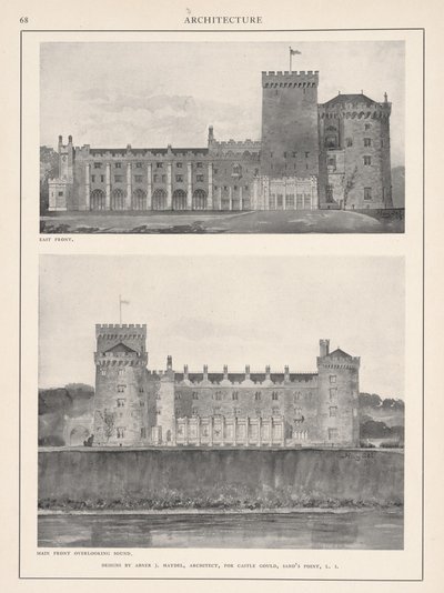 Castelo de Gould, Hempstead House, 1904 de Abner J. Haydel