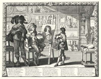 O Nobre Pintor (gravura) de Abraham (after) Bosse