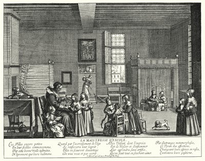 A professora (gravura) de Abraham (after) Bosse