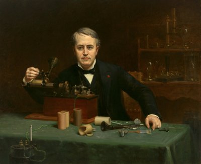 Thomas Alva Edison (1847-1931) de Abraham Archibald Anderson
