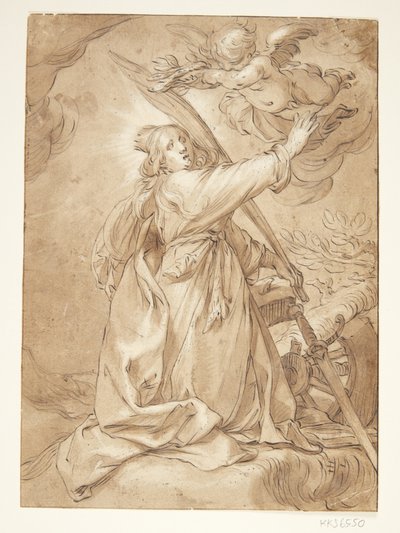 Catarina como mártir de Abraham Bloemaert