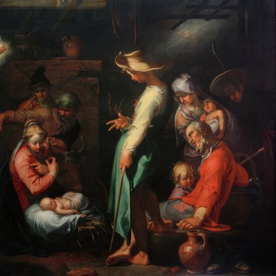 A Adoração dos Pastores de Abraham Bloemaert