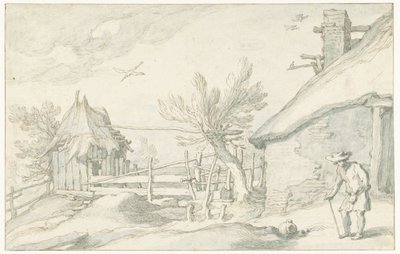Quintal com fazenda e celeiro de Abraham Bloemaert