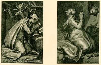Penitentes santos de Abraham Bloemaert