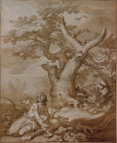 João Batista no Deserto de Abraham Bloemaert