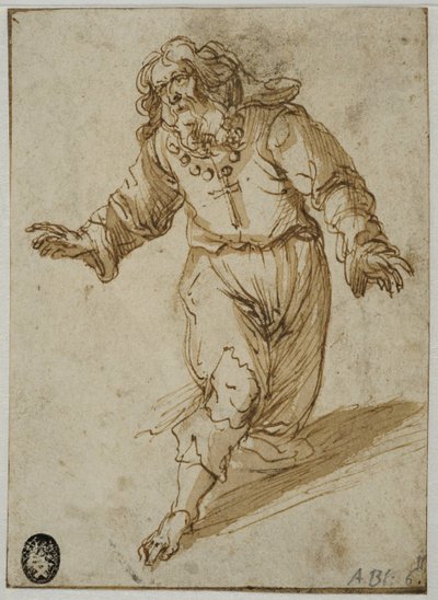 Homem ajoelhado de Abraham Bloemaert