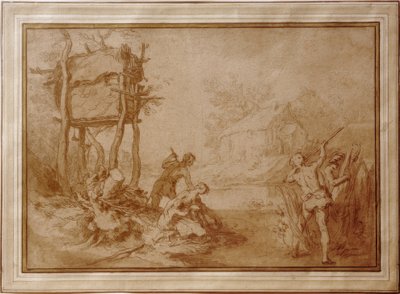 Latona e os camponeses da Lícia de Abraham Bloemaert