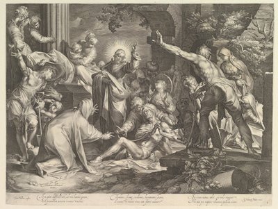 Levantamento de Lázaro, ca. 1600 de Abraham Bloemaert