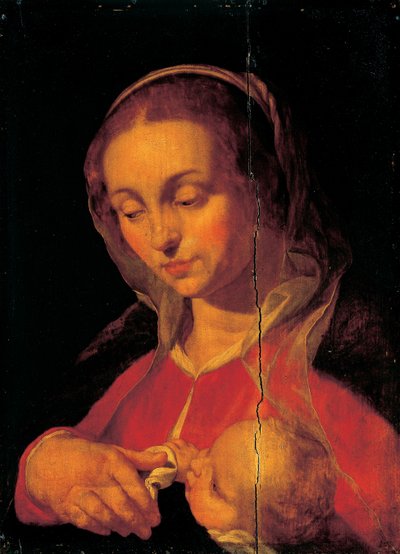 Virgem e o Menino de Abraham Bloemaert
