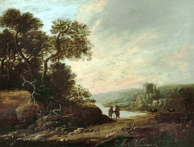 Paisagem, com, castelo, ruínas de Abraham Blommaert