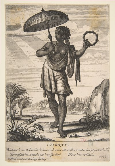 África, de meados a final do século XVII. de Abraham Bosse