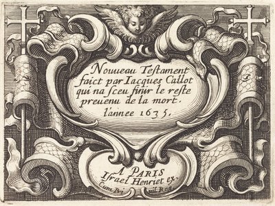 Frontispício para "O Novo Testamento" de Callot de Abraham Bosse