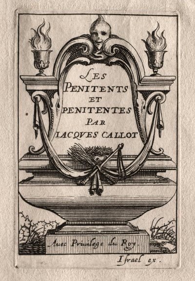 Os Penitentes: Frontispício de Abraham Bosse