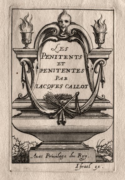 Os Penitentes: Frontispício. de Abraham Bosse