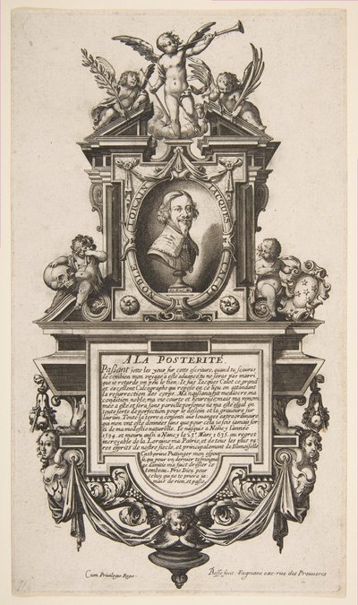 Retrato de Jacques Callot, ca. 1636 de Abraham Bosse