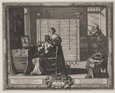 Mira (La Veue), c.1635-38 (gravura e gravura) de Abraham Bosse