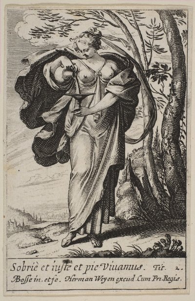 Temperança, 1636. de Abraham Bosse