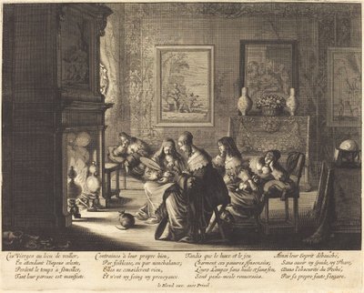 As virgens tolas dormindo de Abraham Bosse