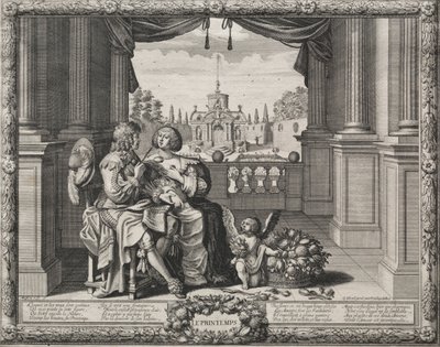 As Quatro Estações: Primavera, 1635. de Abraham Bosse