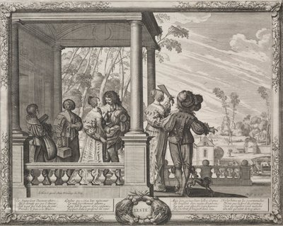 As quatro estações: verão, 1635. de Abraham Bosse