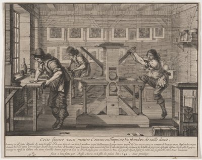Os impressores de gravura em talhe-doce de Abraham Bosse