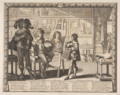 O pintor, ca. 1642 de Abraham Bosse