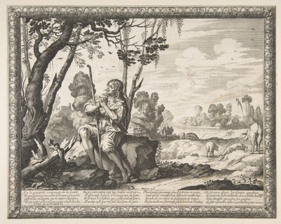 O Filho Pródigo Guardando Porcos O Filho Pródigo Guardando Porcos, ca. 1636. de Abraham Bosse