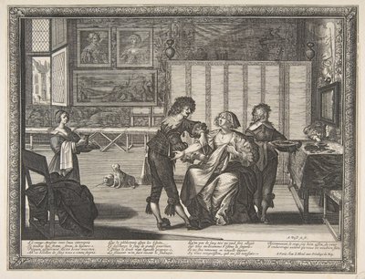 O Cirurgião La Saignée, 1632. de Abraham Bosse