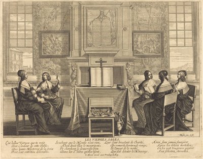 As virgens sábias em oração de Abraham Bosse