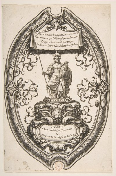 Virtude: Athena, 1637. de Abraham Bosse