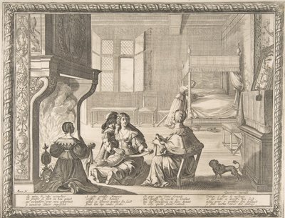 Visita da babá, 1633. de Abraham Bosse