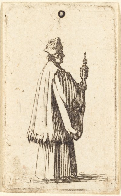 Priest Carrying the Holy Sacrament of the Eucharist de Abraham Bosse or Jacques Callot