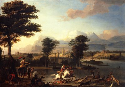 A Caça ao Cervo, c.1675 de Abraham Danielsz. Hondius