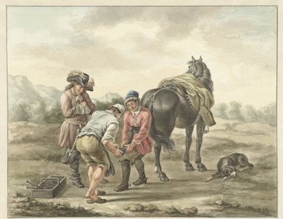 Agricultor na paisagem de Abraham Delfos