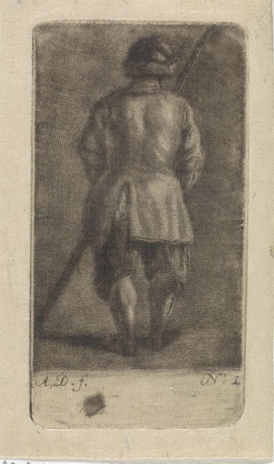 Homem de cana, visto de trás de Abraham Delfos