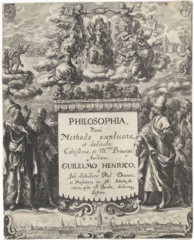 Alegoria da Filosofia Página de rosto para: Schuler, Johannes. Filosofia (...), 1663 de Abraham Dircksz. Santvoort