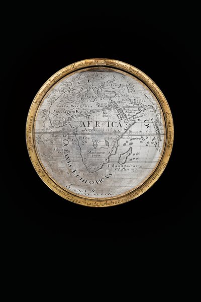 Dois globos terrestres e celestes excepcionais, apoiados por Hércules e Atlas, Augsburg, 1697-99 de Abraham Drentwett