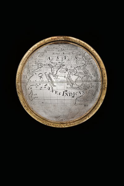 Dois globos terrestres e celestes excepcionais, apoiados por Hércules e Atlas, Augsburg, 1697-99 de Abraham Drentwett