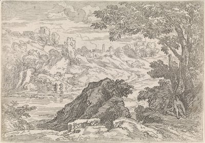 Paisagem com rio
Paisagens arcadianas (título da série) de Abraham Genoels