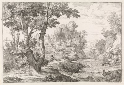 Paisagem com rio de Abraham Genoels