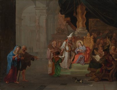 Cristo entre os Doutores, 1668. de Abraham Hondius