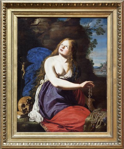 Maria Madalena Arrependida, Pintura a Óleo sobre Madeira de Abraham Janssens (van Nuyssen) (1567-1631). Fotografia, KIM Youngtae, Palácio de Belas Artes de Lille, Lille, França. de Abraham Janssens
