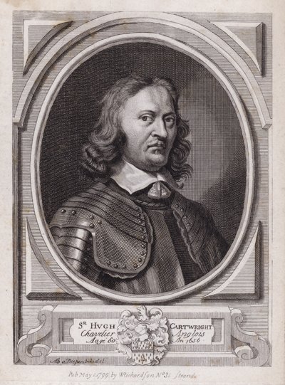 Sir Hugh Cartwright, soldado realista inglês da Guerra Civil (gravura) de Abraham Jansz. van Diepenbeeck