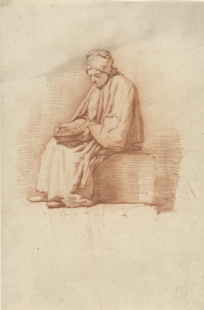 Mulher sentada de Abraham Johannes Ruytenschildt