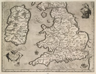 Uma Antiga Descrição das Ilhas Britânicas de Abraham Ortelius